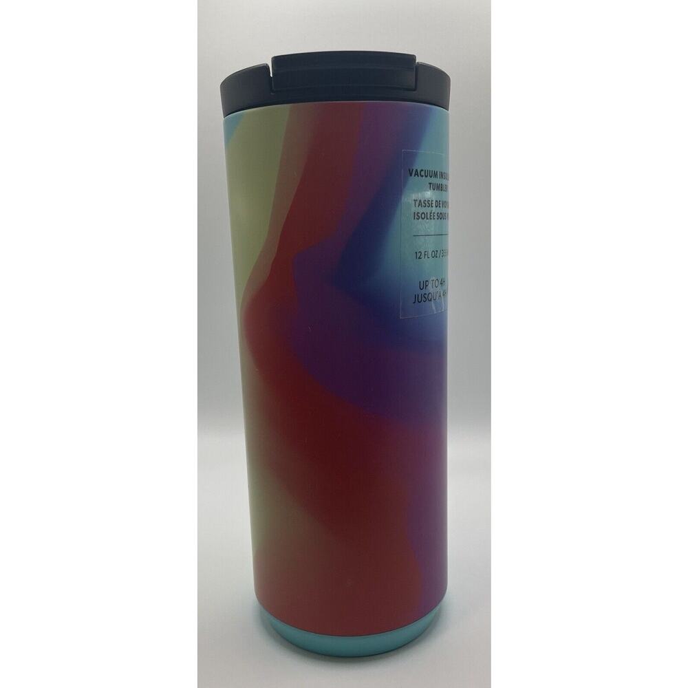 Starbucks Summer Rainbow Vacuum Insulated Tumbler 12 oz Coffee Mug 2021 NEW